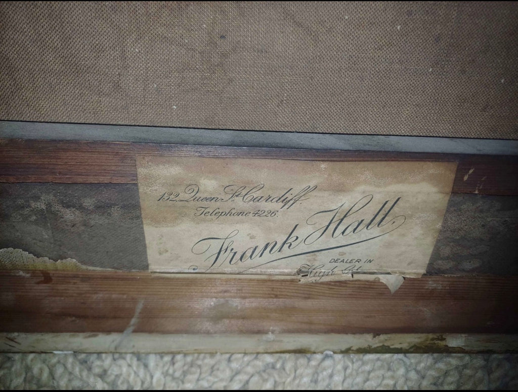 Antique Oil Painting – Landscape in Ornate Gold Frame