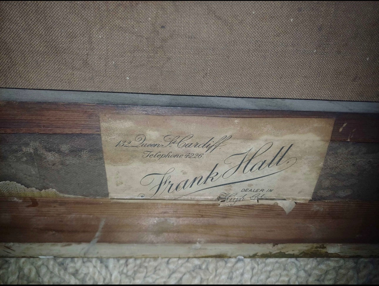 Antique Oil Painting – Landscape in Ornate Gold Frame